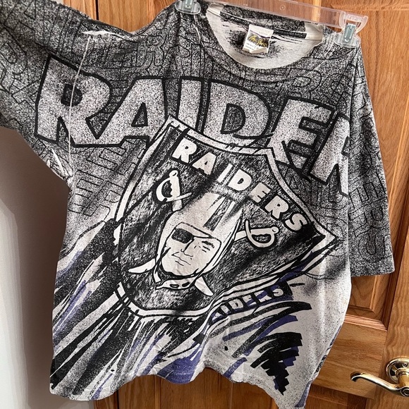 Vintage 90s Magic Johnson NFL Raiders Tshirt size XL - Picture 4 of 11